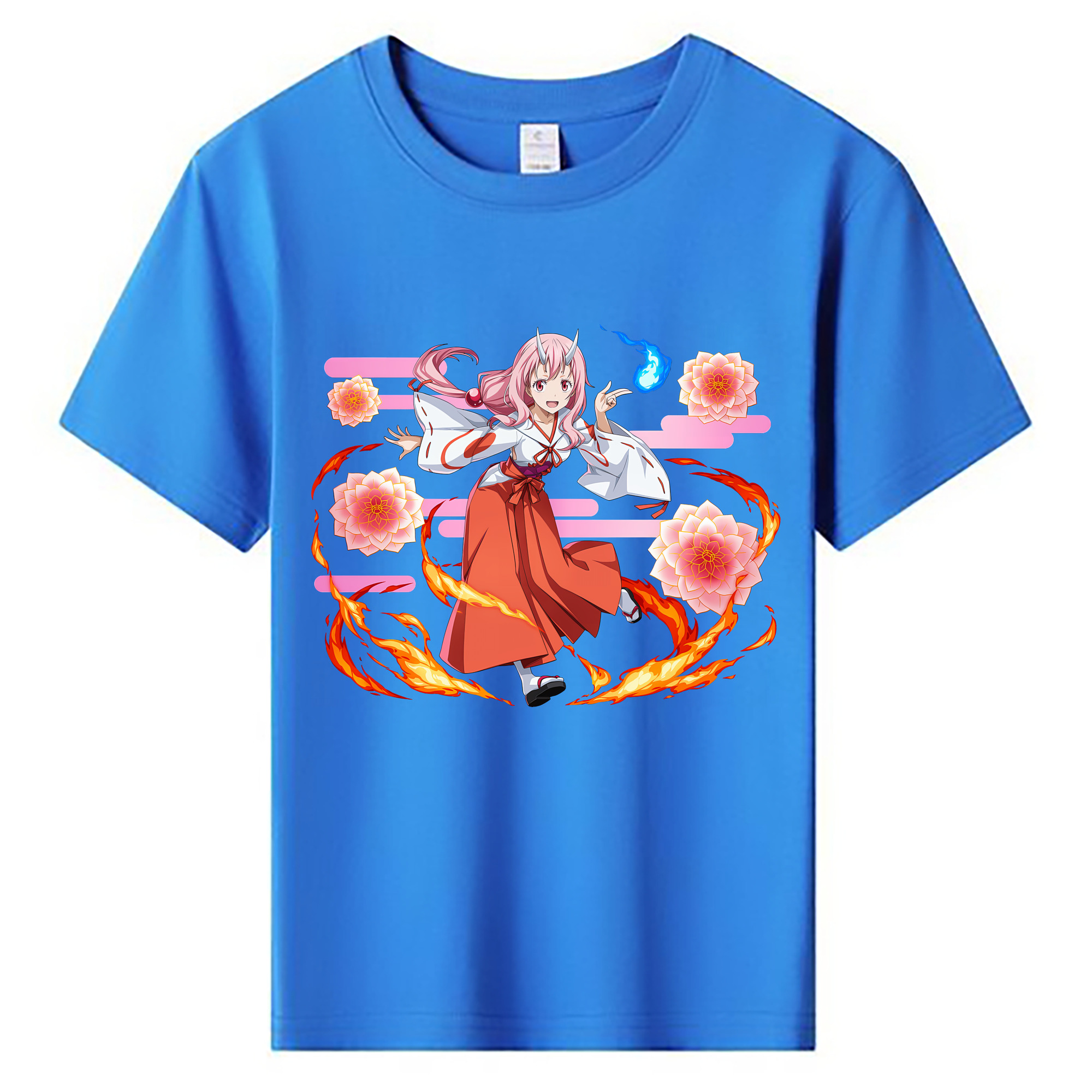 （画像用） 転スラ Regarding Reincarnated to Slime 綿100％キッズTシャツ（フロントプリント）